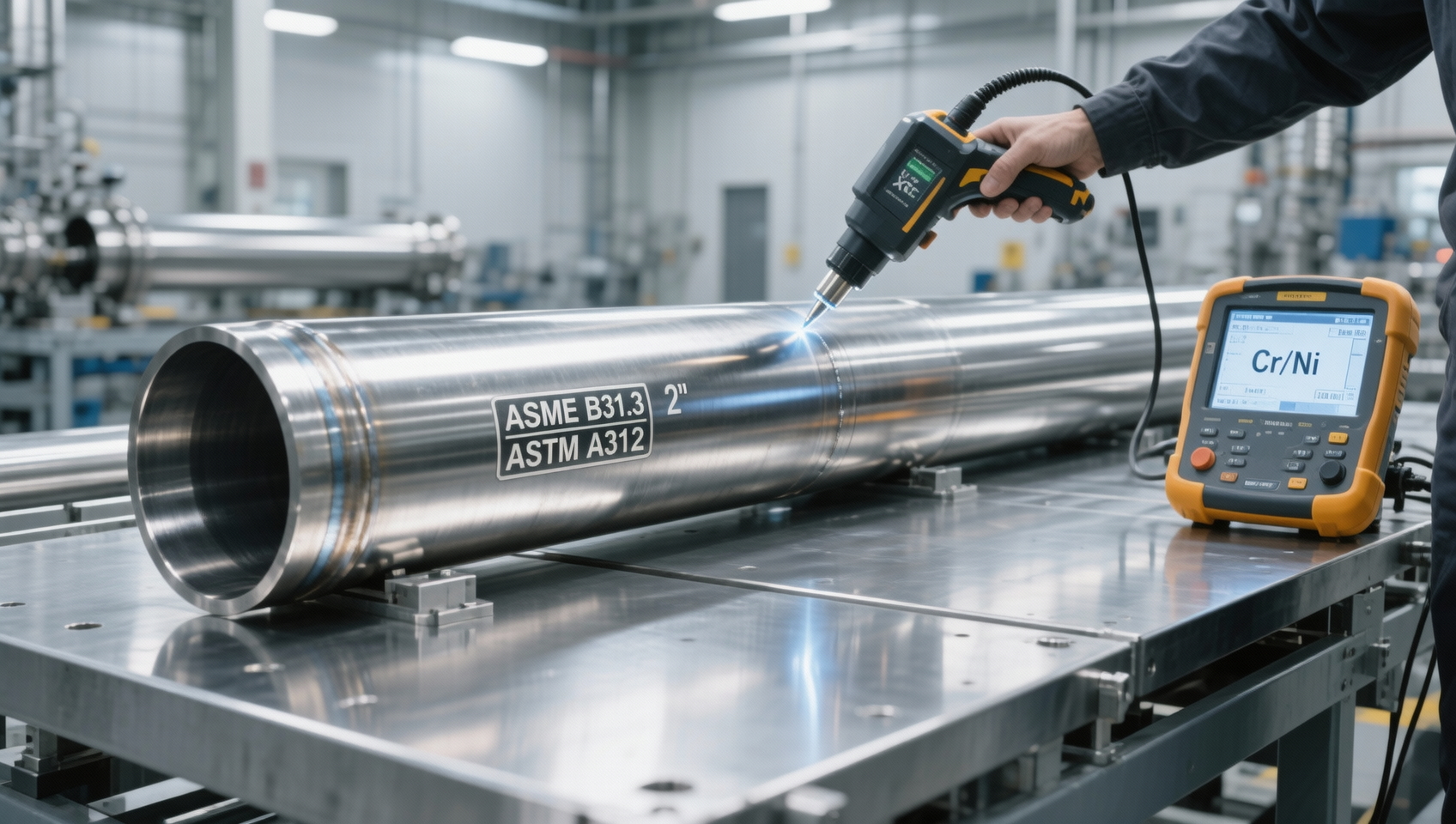 Quais normas de teste se aplicam ao tubo de aço inoxidável utilizado em tubulações de processo ASME B31.3 em 2026?