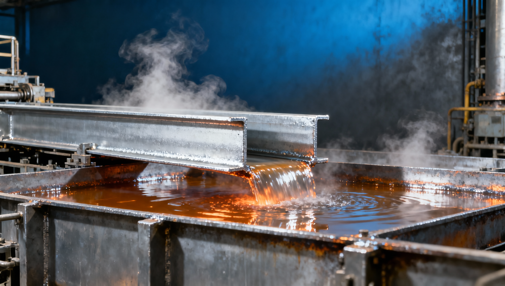Etapas do processo de galvanização a quente e como a espessura do revestimento impacta a resistência à corrosão
