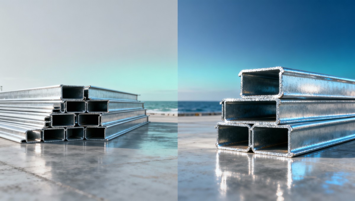 Bobinas de chapa metálica galvanizada com revestimento de espessura "padrão" podem não resistir a mais de 15 anos em infraestrutura costeira. Galvanized sheet metal coils with