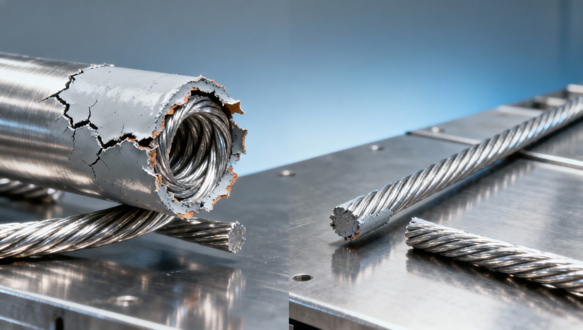 When coated stainless steel wire loses adhesion after thermal cycling: A real-world failure pattern