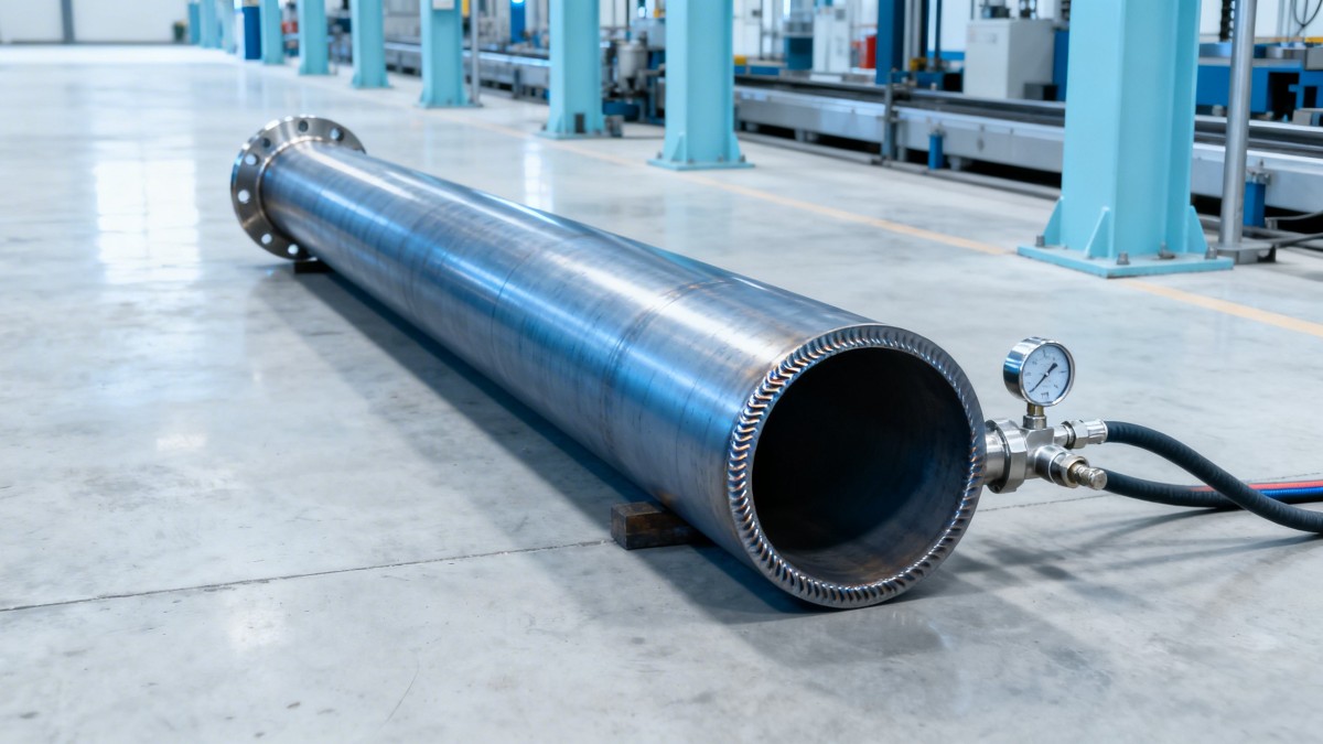 What happens when steel tube for construction fails the hydrostatic test?