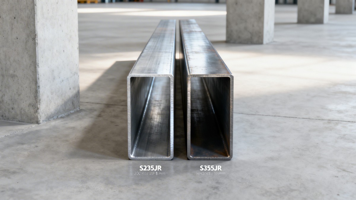 S235JR steel vs S355JR: When does yield strength actually matter on site?