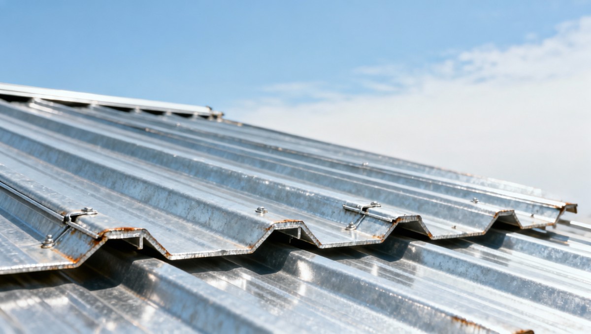 Galvanized steel roofing panels expand more than expected in summer—design tips