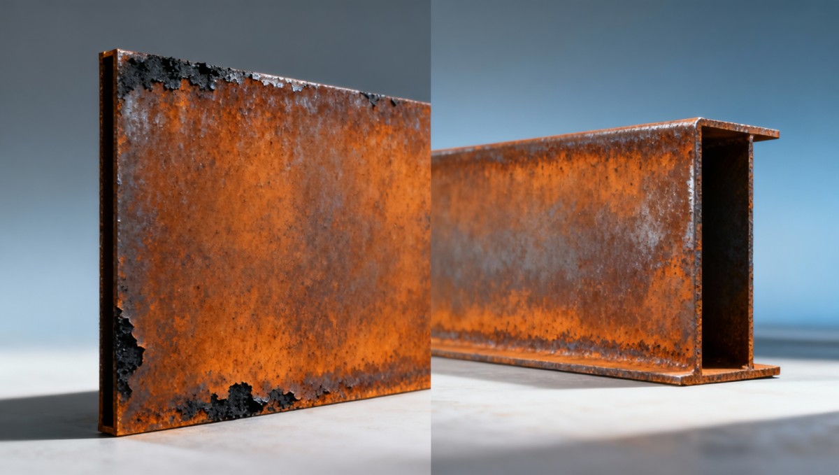 Corten steel plate rust pattern: expected or a sign of premature failure?