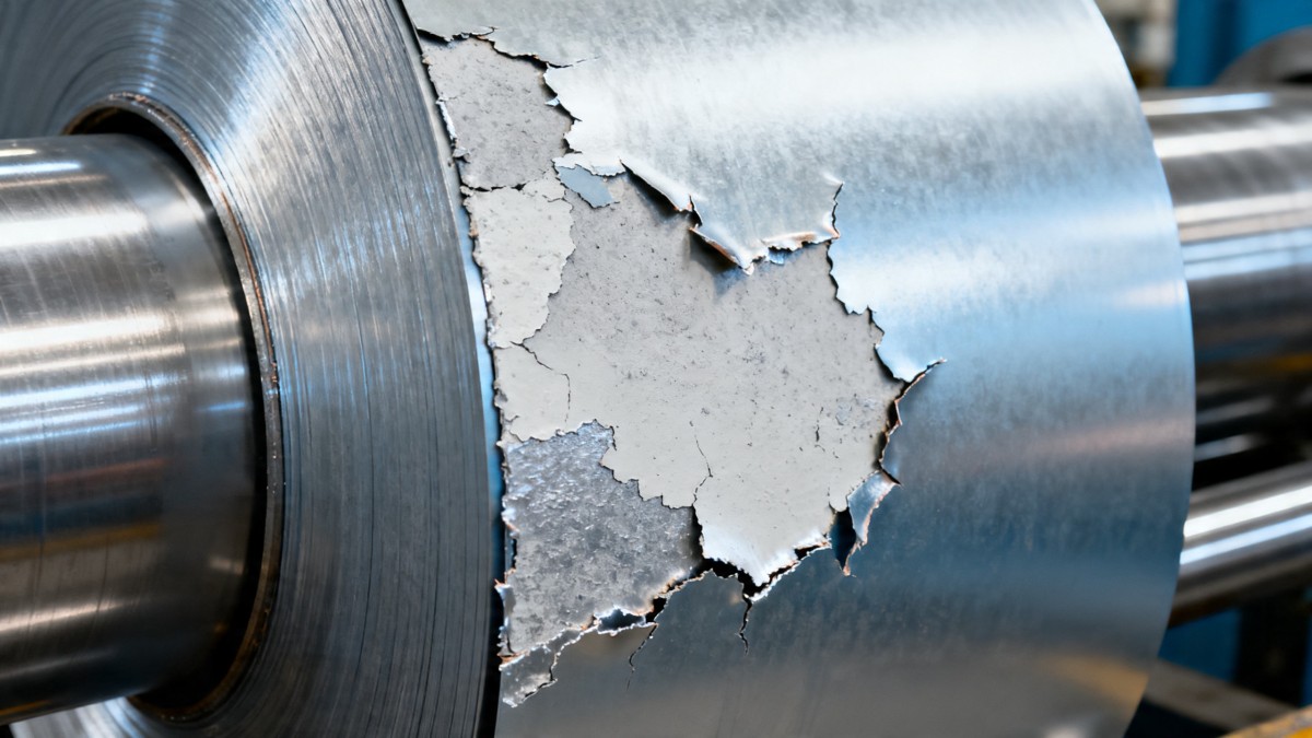 SGCC surface spalling after paint baking — root cause analysis