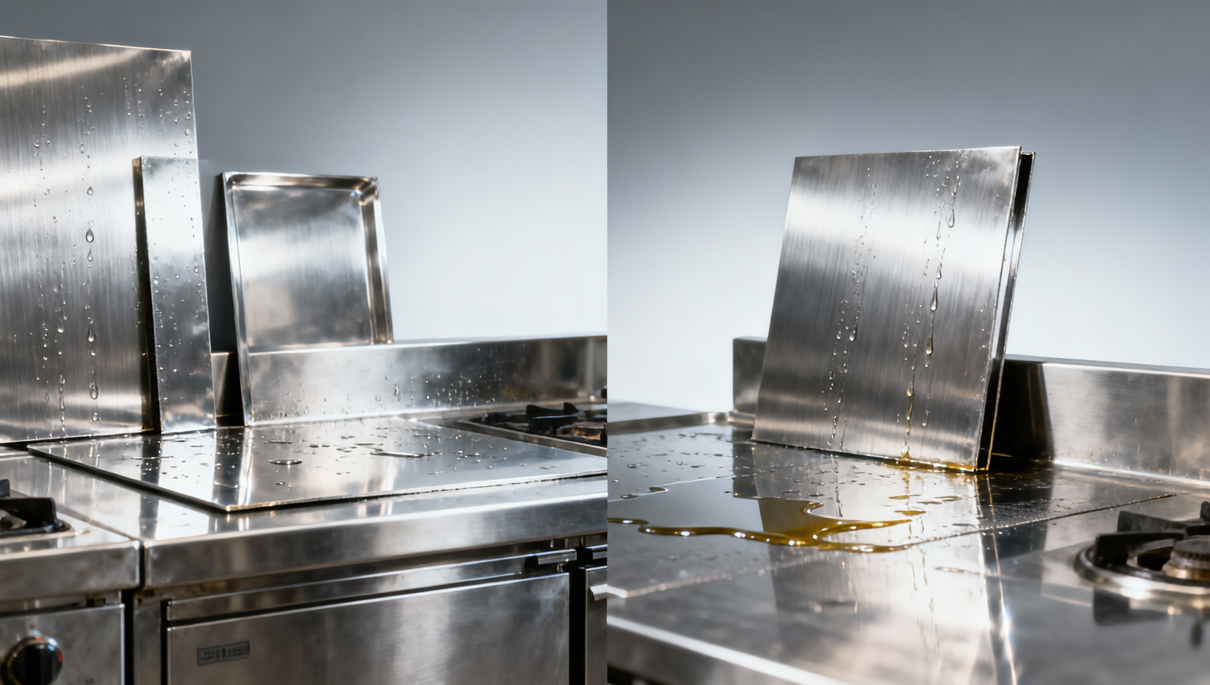 Chapa de aço inoxidável para cozinha: o que causa manchas na superfície?