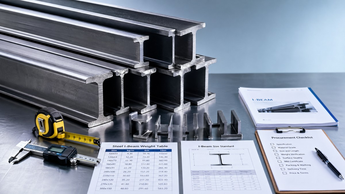 How to read an I beam weight chart without mistakes