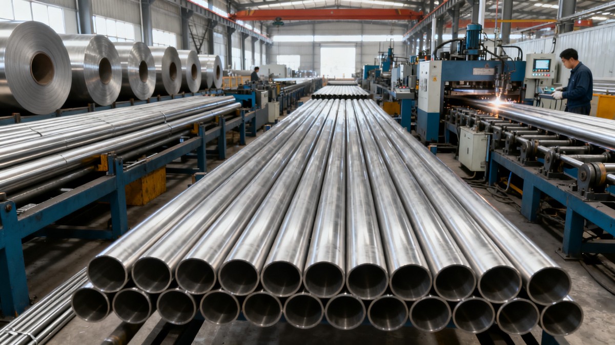 Inside a Stainless Steel Pipe Manufacturer Process