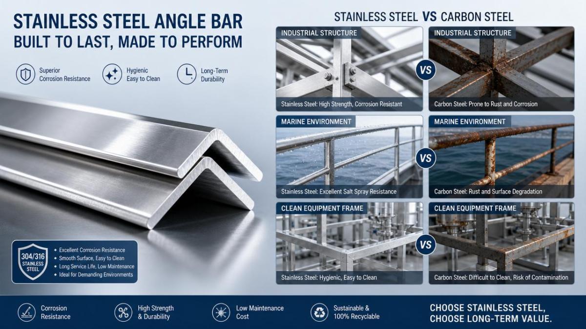 When Does Angle Stainless Steel Outperform Carbon Steel?