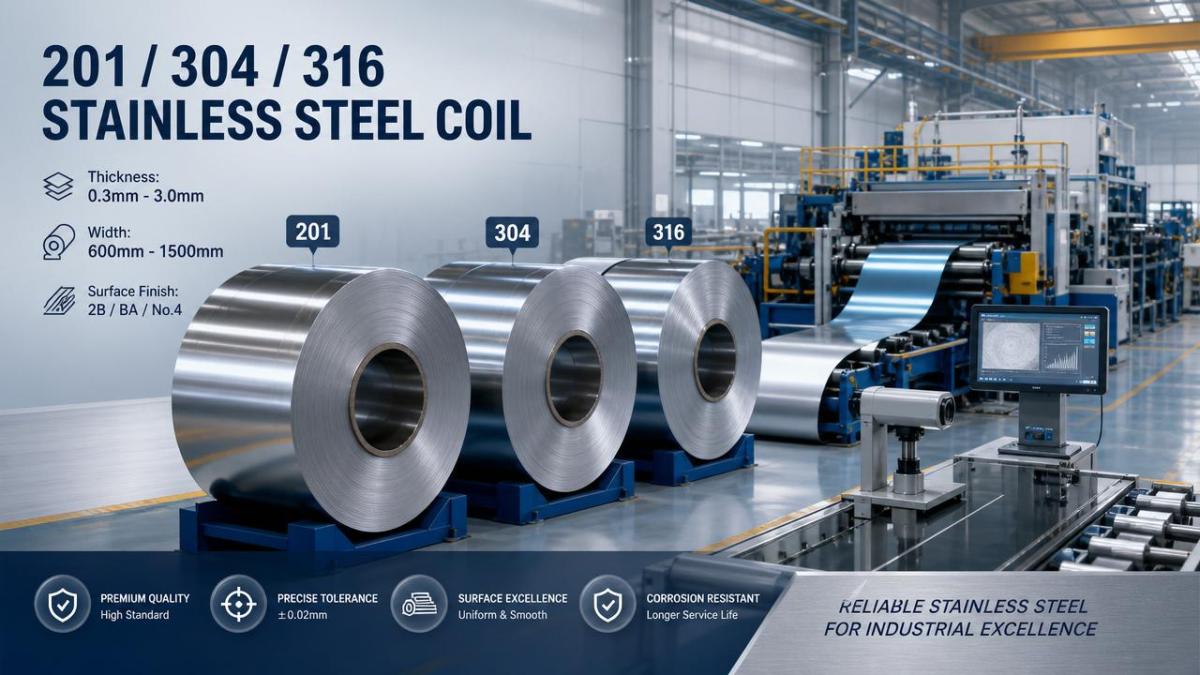 Stainless Steel Coil for Sale: Which Specs Matter First? Bobina de aço inoxidável à venda: Quais especificações importam primeiro?