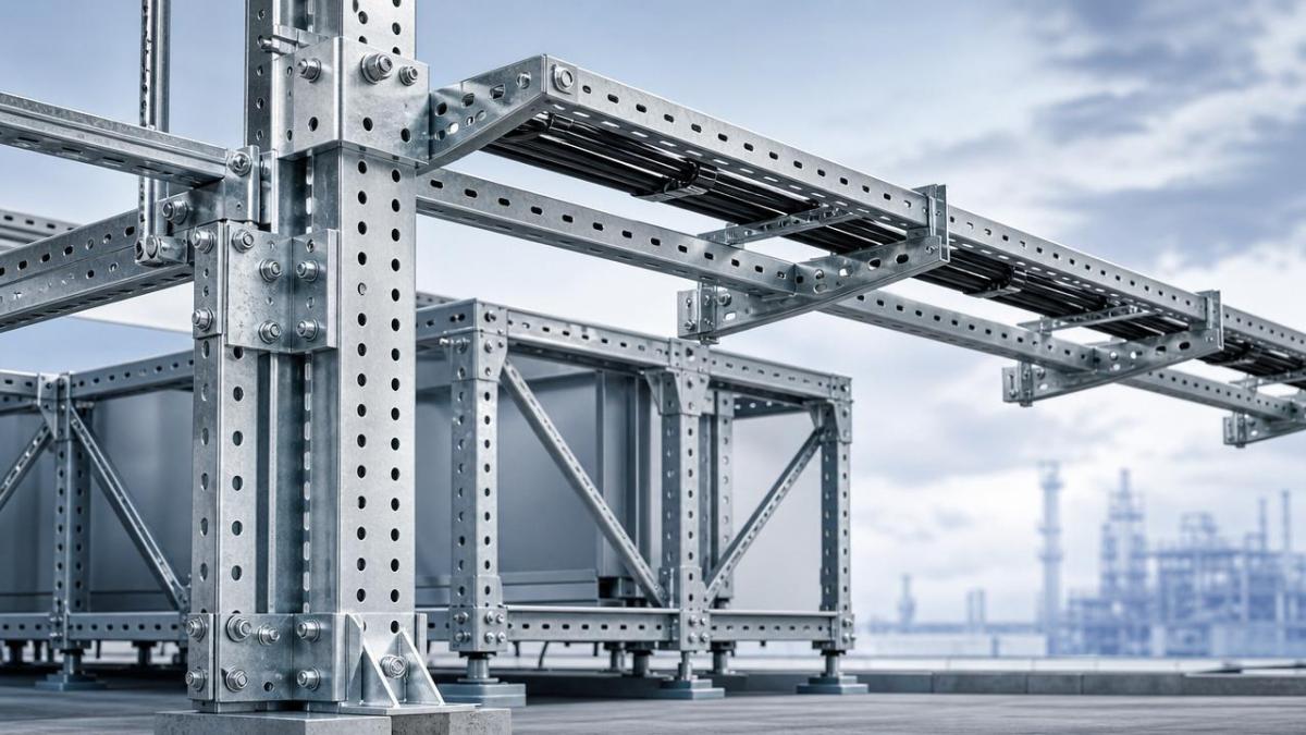 Galvanized Angle With Holes for Outdoor Support Systems