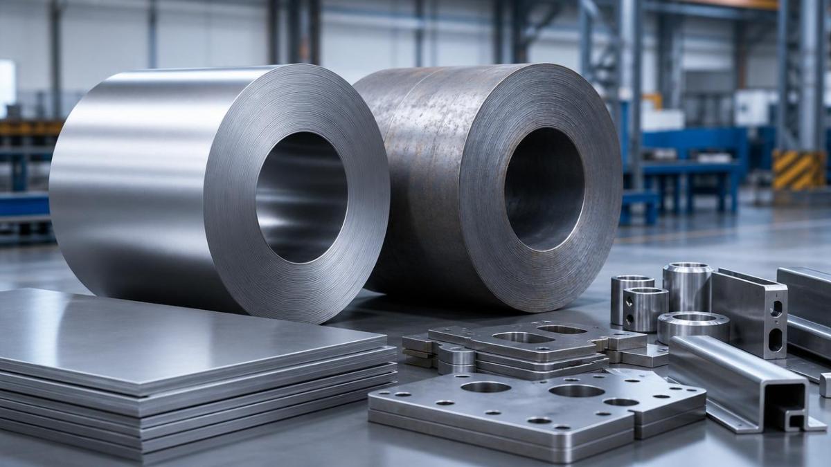 Cold rolled steel coil or HRC for a smoother finish Cold rolled steel coil or HRC for a smoother finish