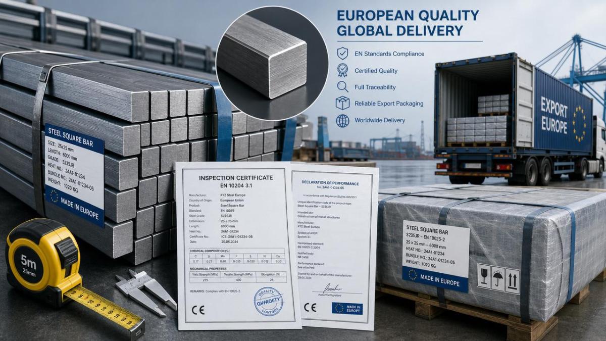 How to choose a steel square rod exporter to Europe