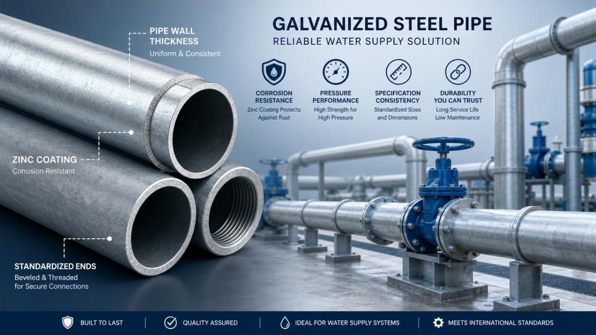 How to choose galvanized pipe for water supply systems