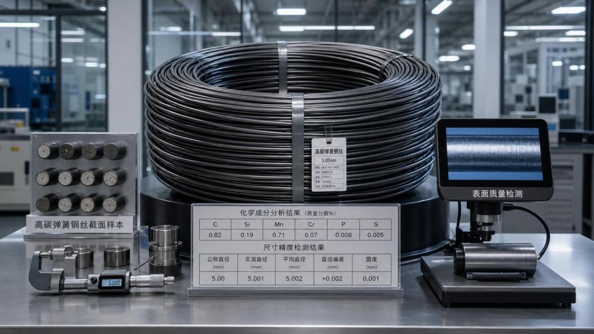 How to judge high carbon steel wire for spring making