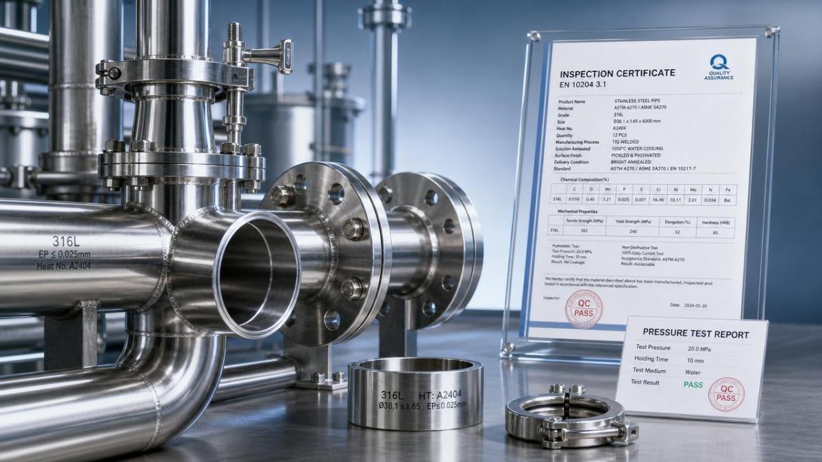 Tube Stainless Steel for Food and Chemical Lines: What Specs Matter Most?