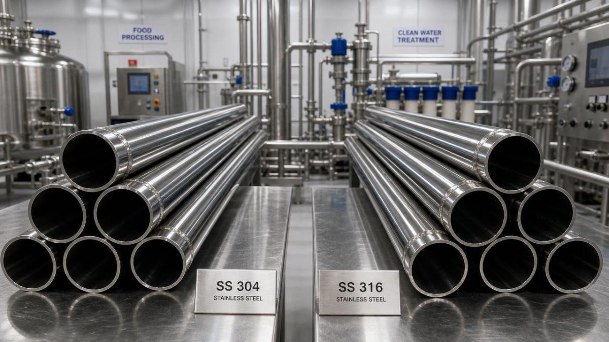 SS 304 Pipe vs 316 Pipe: Which One Fits Food, Water, and General Industrial Use? Tubos de aço inoxidável 304 ou 316: qual é o mais adequado para uso em alimentos, água e indústria em geral?