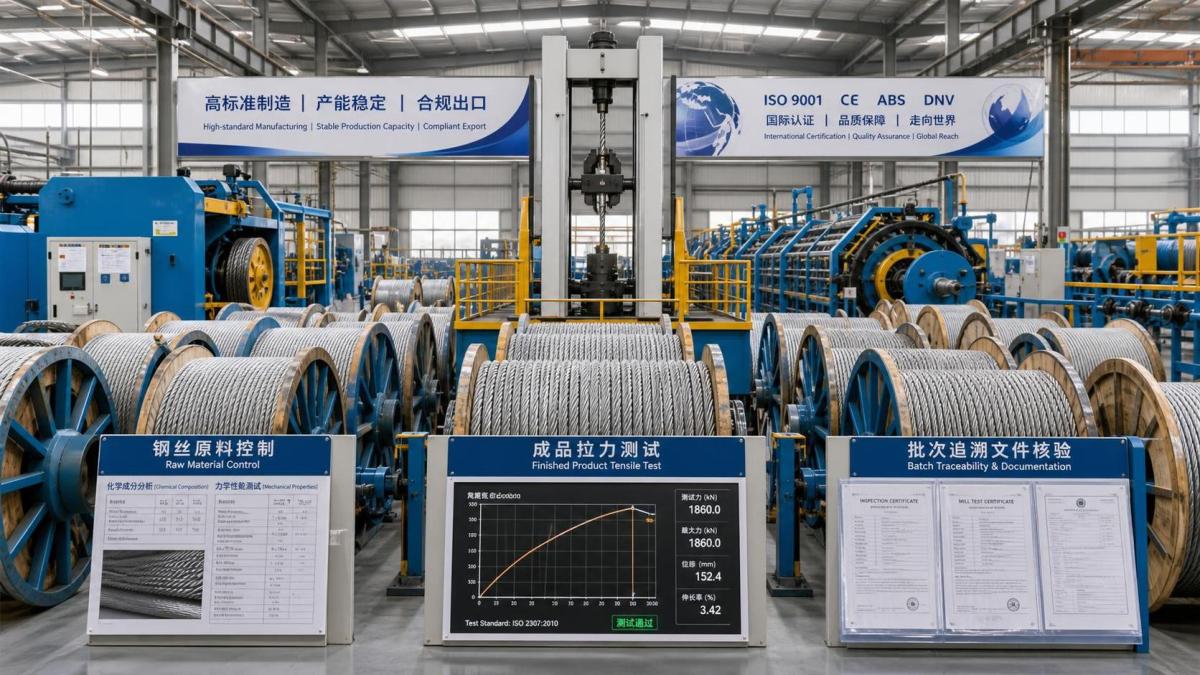 How to Assess a Steel Wire Rope Manufacturer for Quality, Capacity, and Compliance? Como avaliar um fabricante de cabos de aço quanto à qualidade, capacidade e conformidade?