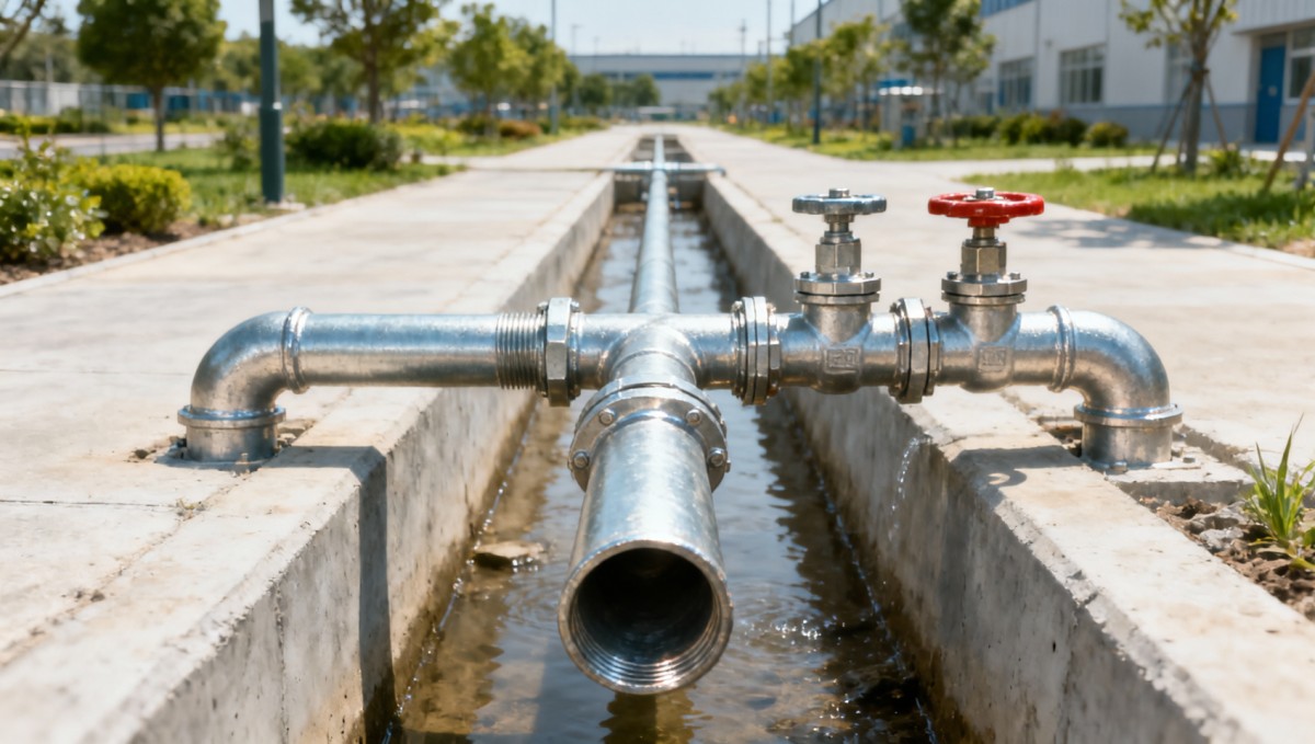 Quais especificações de tubos galvanizados são importantes para linhas de água externas?