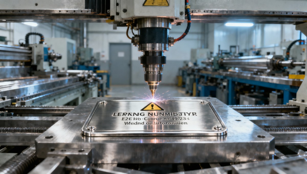 Como a gravação a laser em chapas de aço inoxidável evita o desbotamento em etiquetas industriais