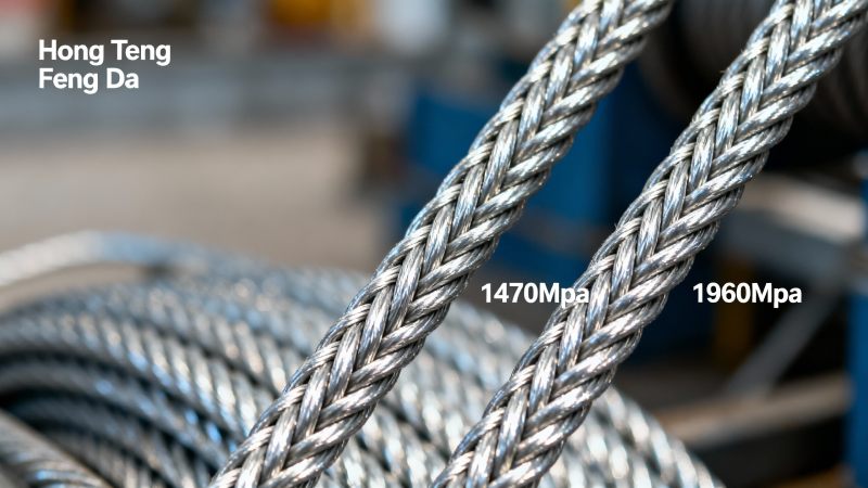 Galvanized Steel Wire Rope 1470Mpa to 1960Mpa: Selecting the Right Grade for Crane and Hoisting Applications 2025