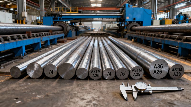 A36 Carbon Steel Round Bar for heavy duty use: What diameter and tolerance standards apply per ASTM A29?