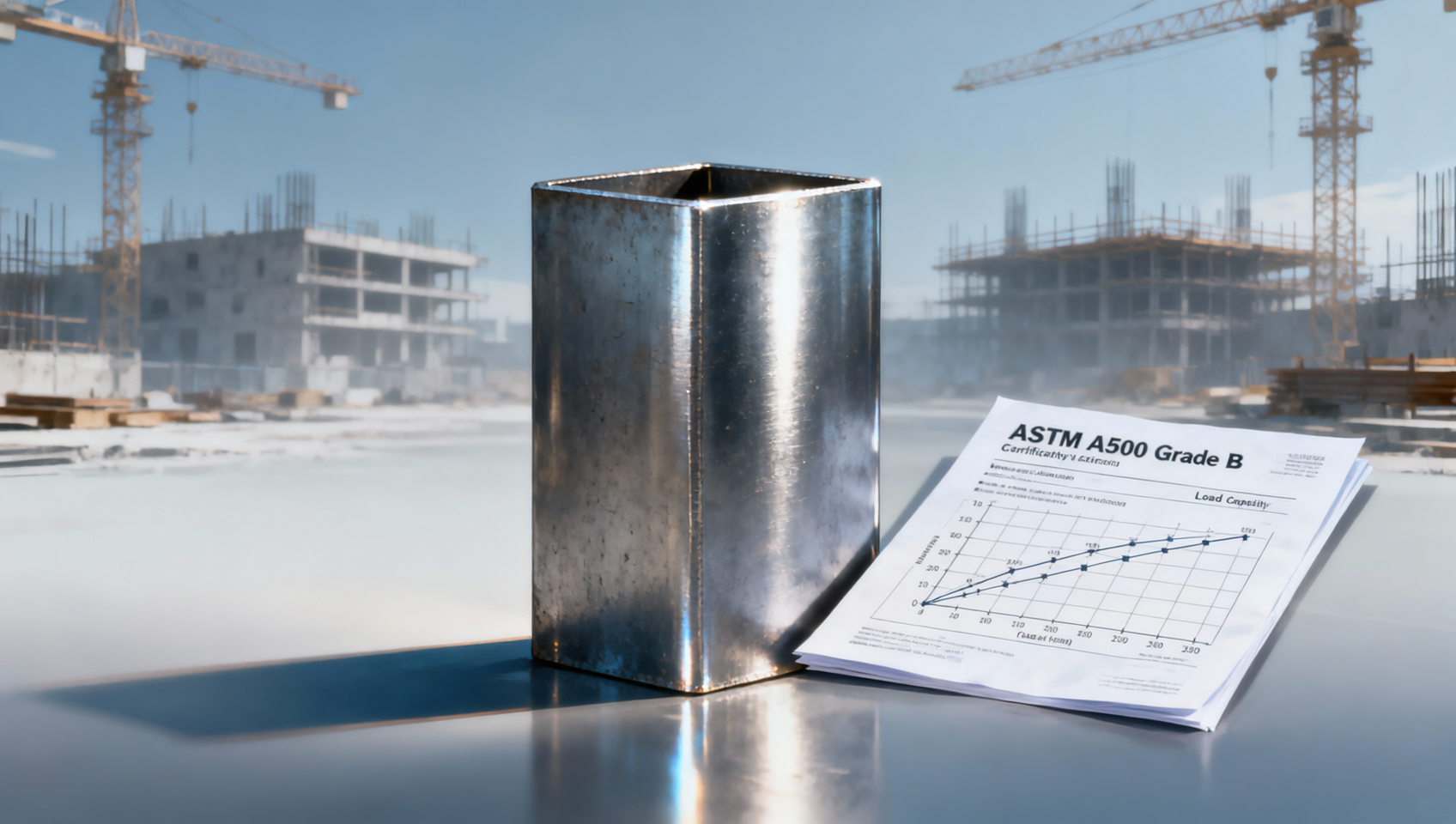 قضبان فولاذية مربعة لمشاريع البناء: جداول قدرة تحمل الأحمال مقابل متطلبات ASTM A500 من الدرجة B