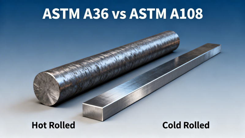 قضيب ASTM A36 المستدير مقابل A108: أيهما يقدم أداءً أفضل من حيث التكلفة للتصنيع الهيكلي في عام 2026؟