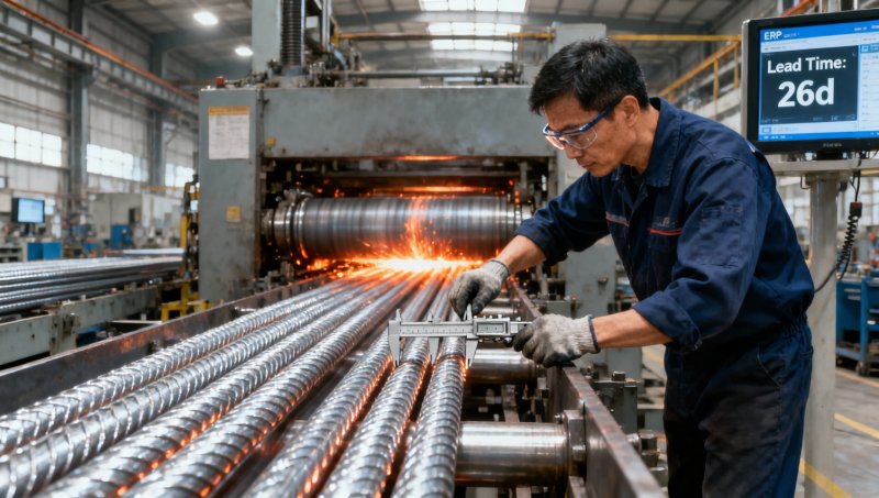 Steel rod lead time supplier in China: How Tier-2 mills cut 22 days vs