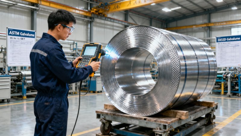 DX53D Galvalume Steel Coil ASTM standard: Decoding A653|A792 vs