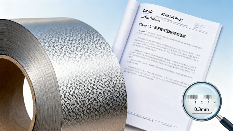DX53D Galvalume Steel Coil ASTM standard: Does A653M-23 cover spangle control? Clarifying Clause 7.2
