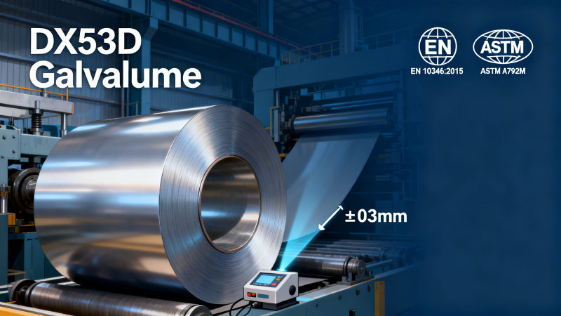 DX53D Galvalume Steel Coil manufacturer in China: Top 6 ISO-certified mills with <30-day lead time (2026 verified)