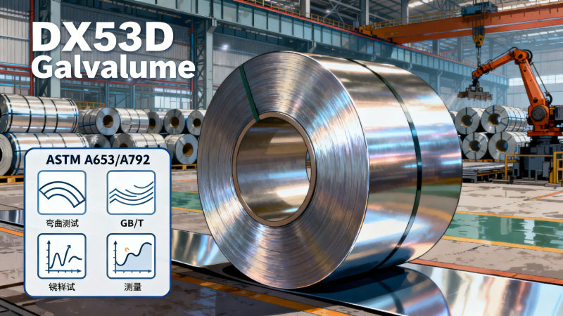 DX53D Galvalume Steel Coil ASTM standard: Decoding A653|A792 vs
