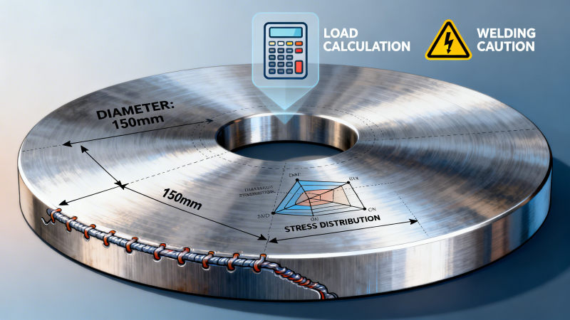 Steel round plate for structural applications: Load-bearing capacity calculator + 3 common welding pitfalls to avoid