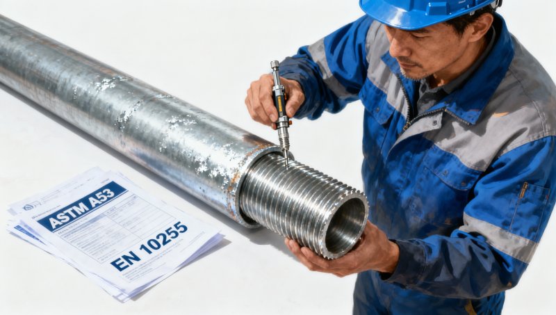 Galvanized industrial pipe selection matrix: 6 parameters (yield strength, zinc coating weight, threading) you can’t ignore