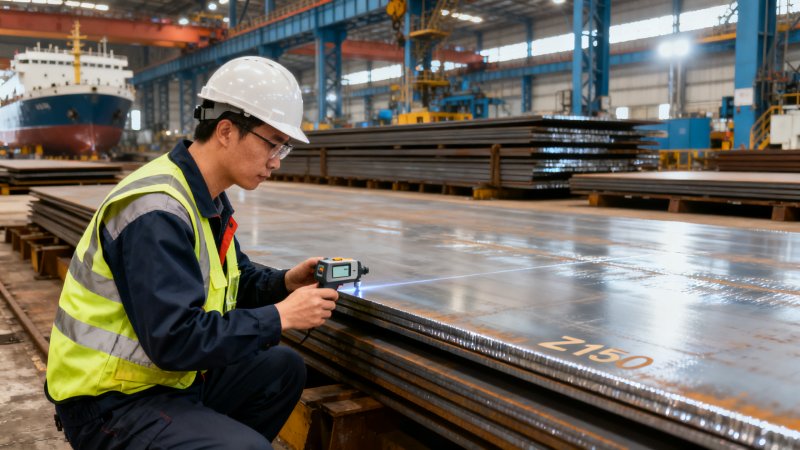 Why Z150 steel sheet for shipbuilding is specified for hull structural zones in IMO-compliant vessels