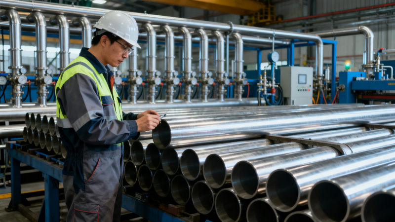 Does pipe stainless steel seamless require different hydrostatic test parameters than welded counterparts at 200 bar working pressure?