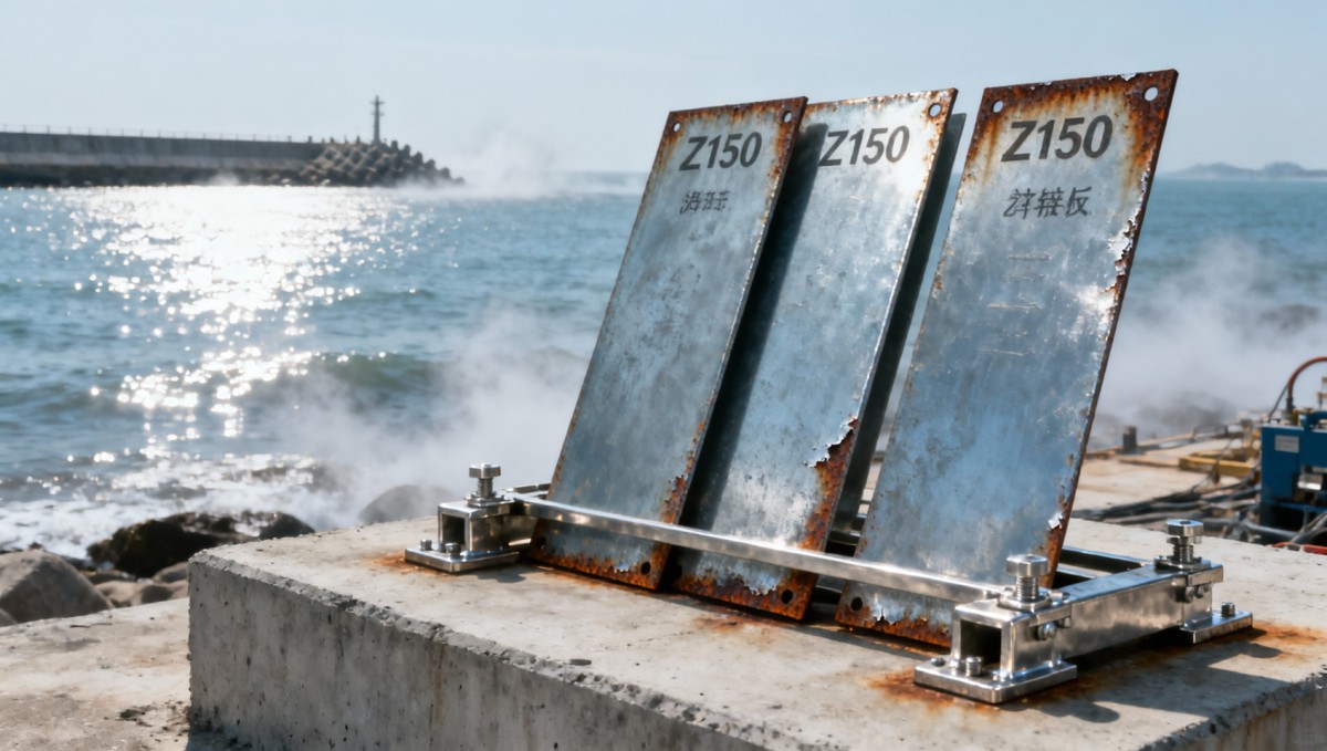 Z150 steel sheet corrosion resistance performance after 5 years of coastal exposure testing