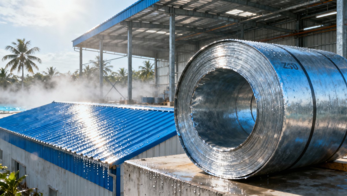 Z150 steel sheet performance in humid tropical climates: Field data from 32 prefabricated warehouses