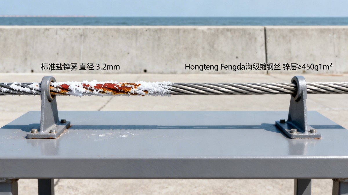 Why do wire products for fencing fail early in coastal areas?