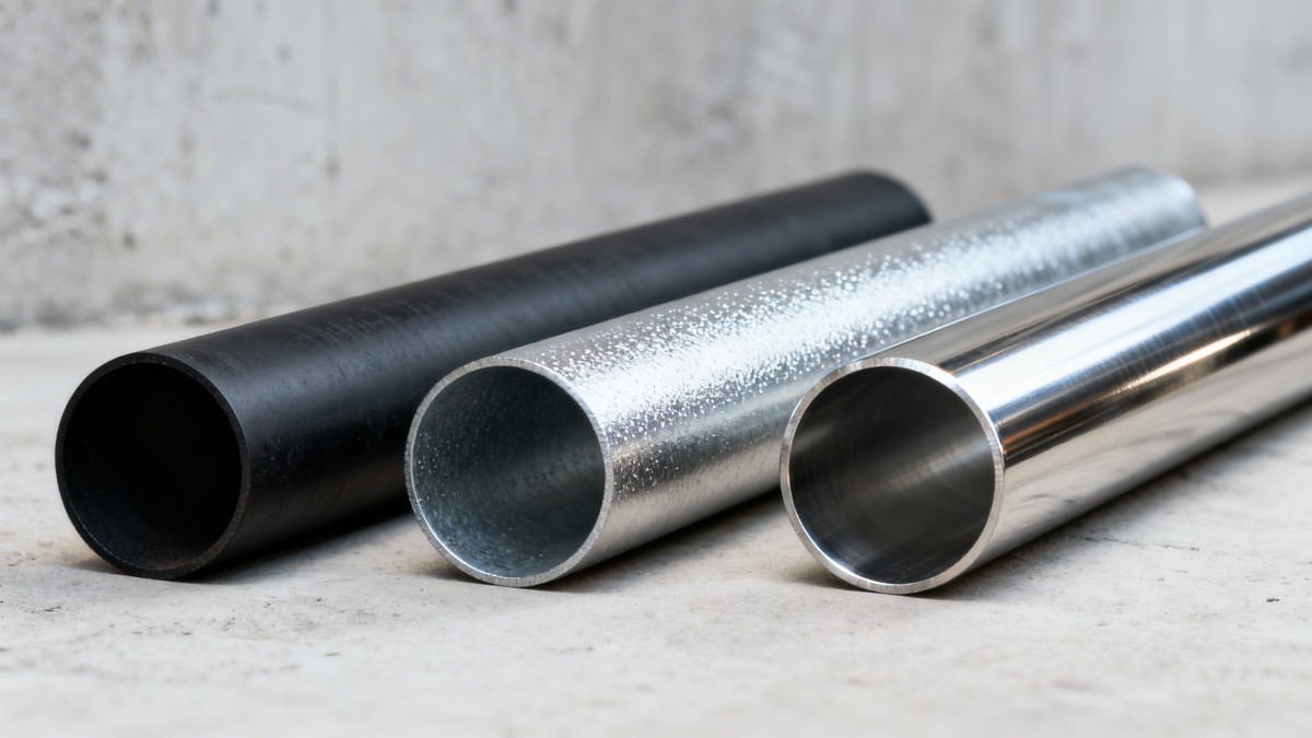 When to use galv steel tube instead of stainless or black pipe