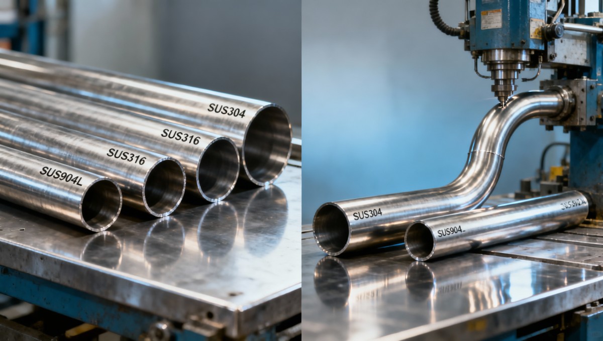SUS pipe cold bending radius limits—why 3D isn’t safe for all austenitic grades