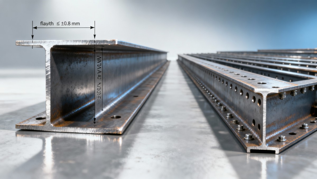 لماذا يمكن أن تحدد هوامش التسامح ASTM A6 لمقاطع الفولاذ دقة تجميع الهياكل سابقة التجهيز