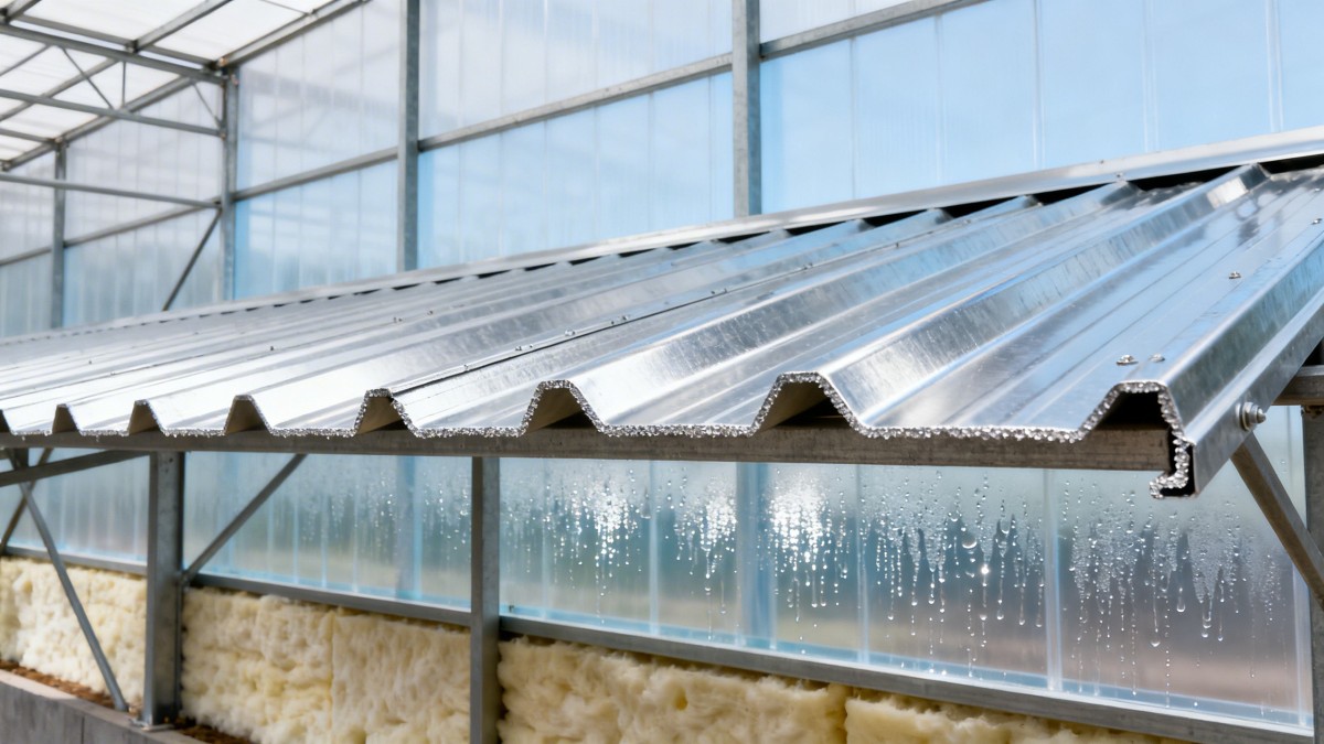 Galv sheeting in agricultural buildings: Why condensation behind cladding accelerates corrosion صفائح الجلفنة في المباني الزراعية: لماذا يعجل التكثيف خلف التغليف من التآكل