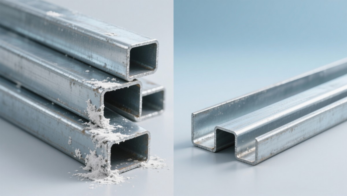 Galvanized iron angle in humid interiors: Does white rust form even without visible moisture?