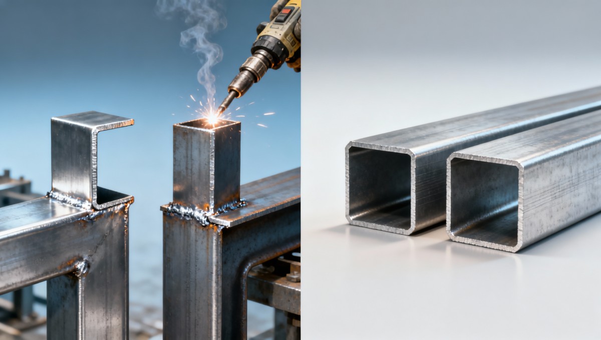 Angle vs channel: Which offers better weldability for field assembly?