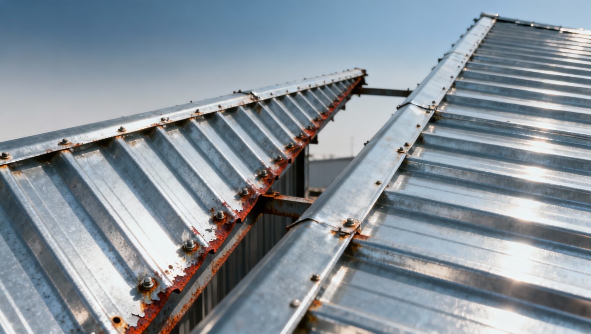 How hot dip galvanized steel holds up after 15 years in industrial roofs