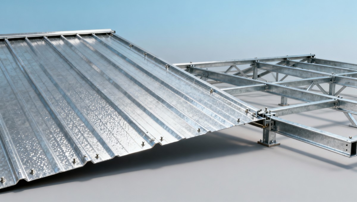 Galvanized steel roofing reflects heat—but not as much as advertised