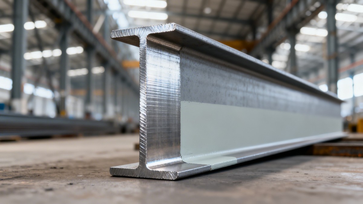Structural steel beams with painted ends may hide mill defects—inspect before installation
