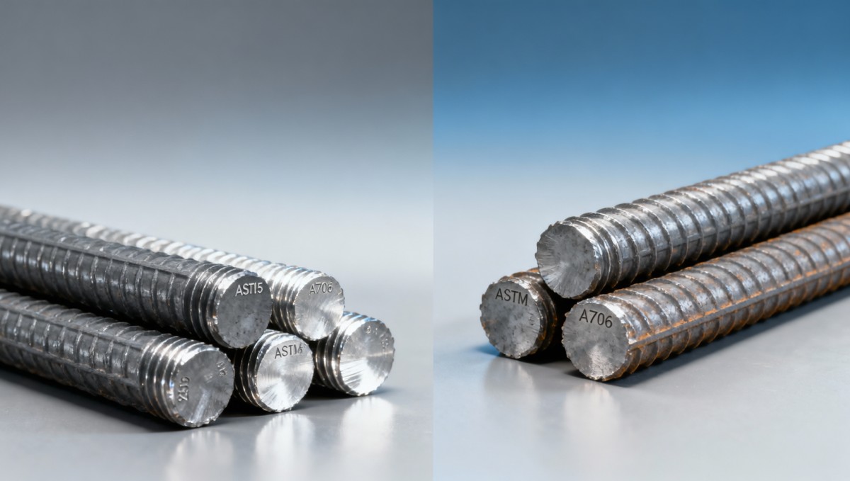 فروق أسعار قضبان الصلب بين ASTM A615 وA706 - متى يبرر المرونة السعر الأعلى؟